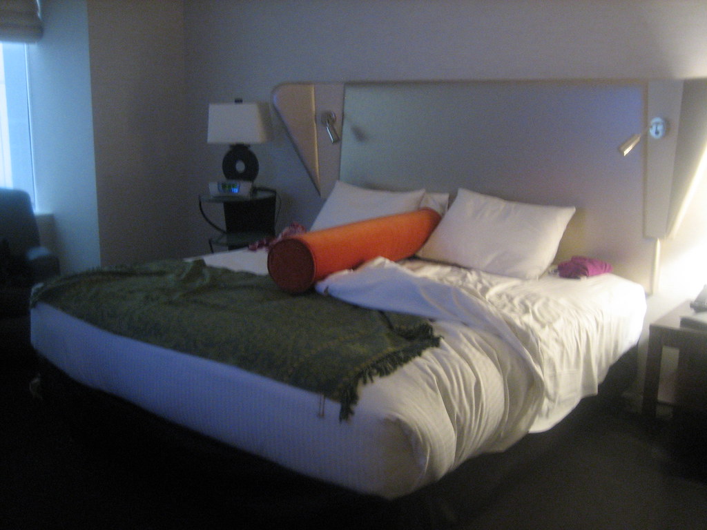 the divider pillow for the bed we had to share rockin' you. like a