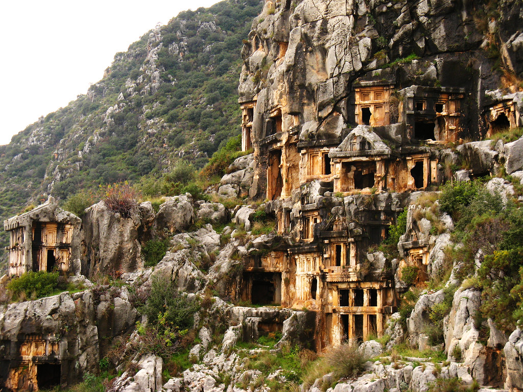 030 Lycian Tombs, Turkey These are ancient Lycian tombs in… Flickr