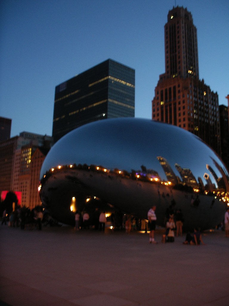 The big jelly bean at night, Chicago, IL, USA djlagaffe Flickr