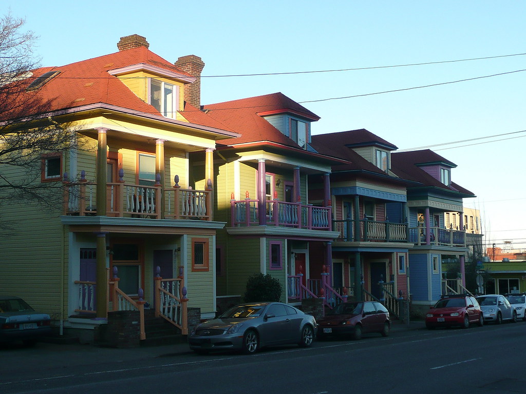 Nob Hill Colourful Houses in Nob Hill, Portland Reading Tom Flickr