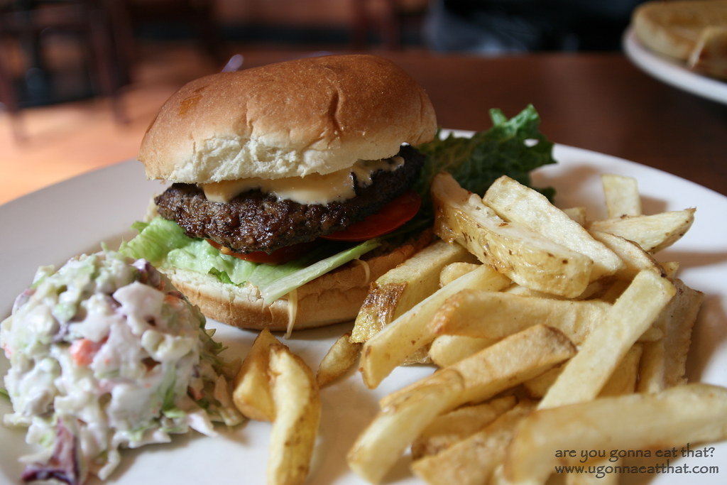 White Spot, Edmonton Legendary platter burger with Triple… Flickr