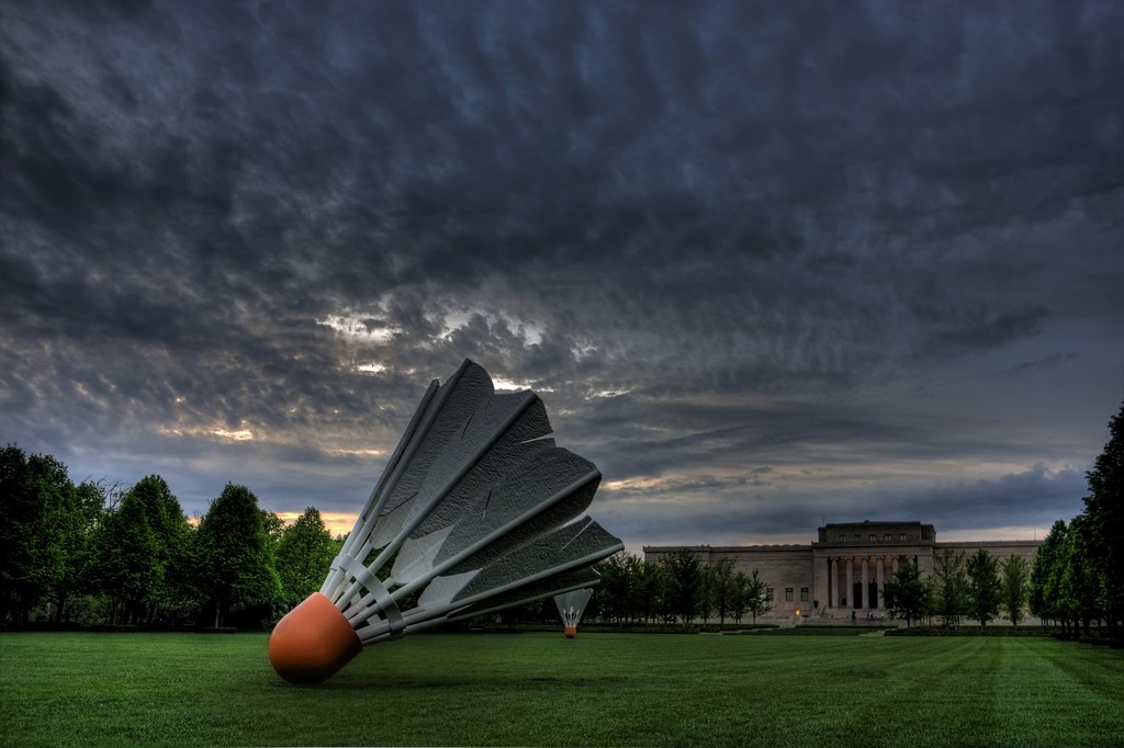 Shuttlecock Birdie (or shuttlecock) at the NelsonAtkins M… Flickr