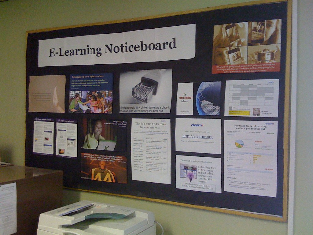 My ELearning Staff Tutor Noticeboard This features poster… Flickr