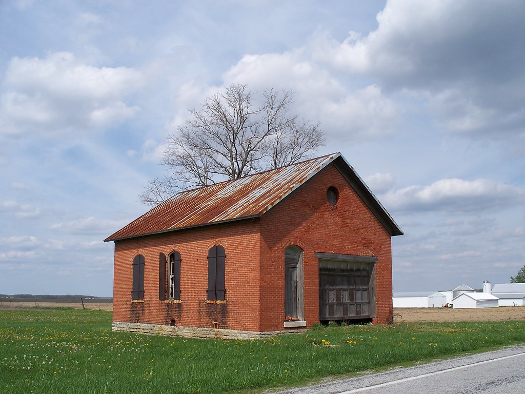 OH Buckland Schoolhouse Old brick schoolhouse near Buckl… Flickr