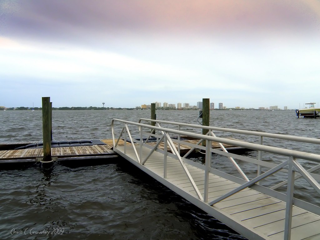 Dock Over Rough Water I went out and took some shots from … Flickr