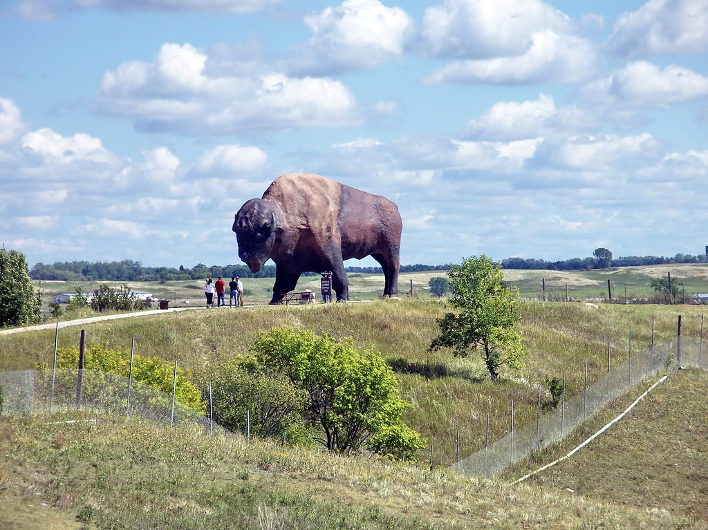 nd08i15 Jamestown Bison, North Dakota 2008 Giant Bison sta… Flickr