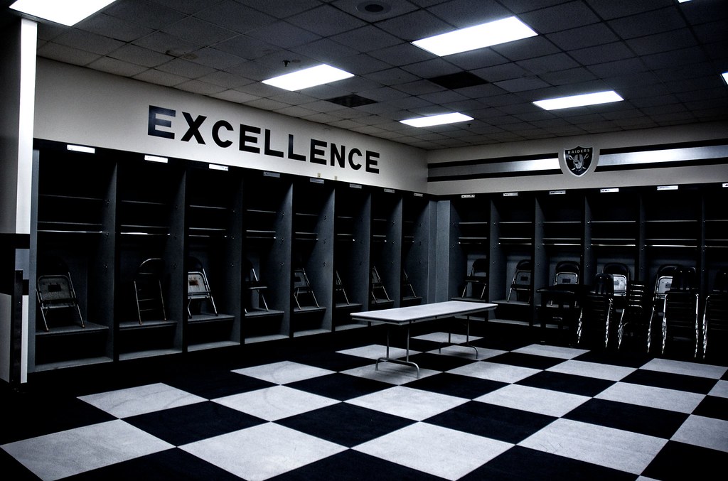 Oakland Raiders Locker Room Michael Maren Flickr