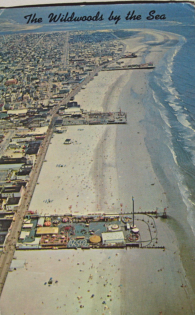 Wildwood Aerial postcard Back text "WORLD'S FINEST AND SA… Flickr