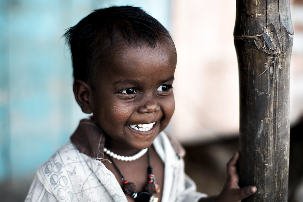 The darkest eyes and whitest teeth Varanasi
