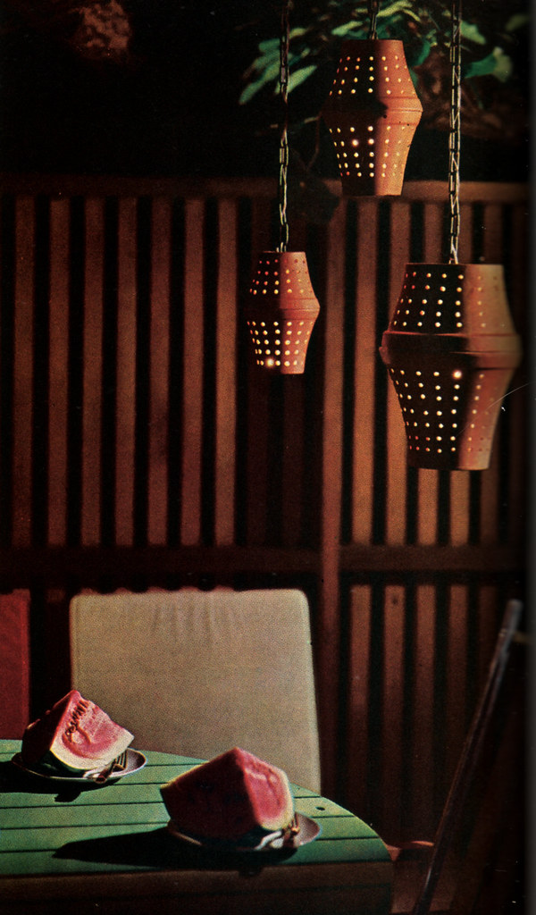 Terra Cotta Light Fixture For all of you out in the garden… Flickr