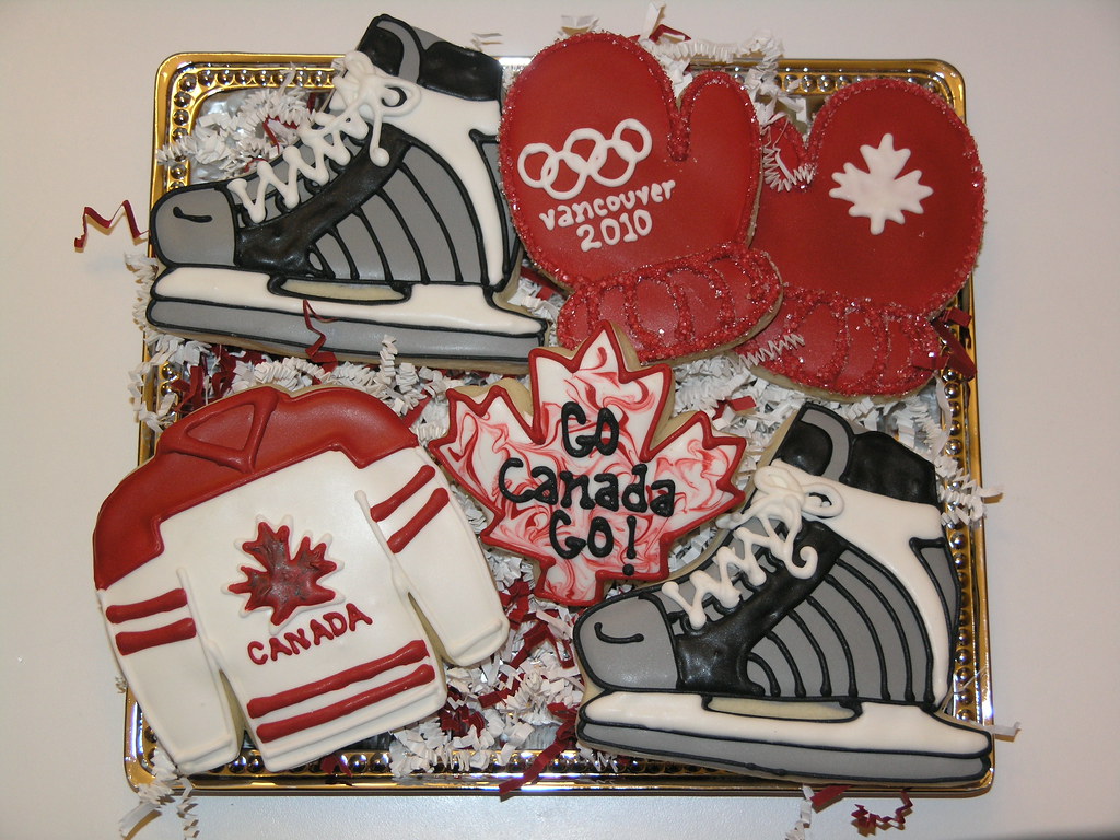Go Canada Go! A few Canadian Olympic cookies. My hockey sk… Flickr