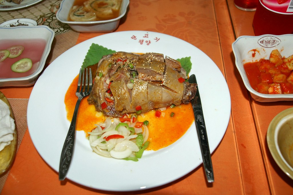 Dog meat dish, Pyongyang Dog Meat Restaurant Moravius Flickr