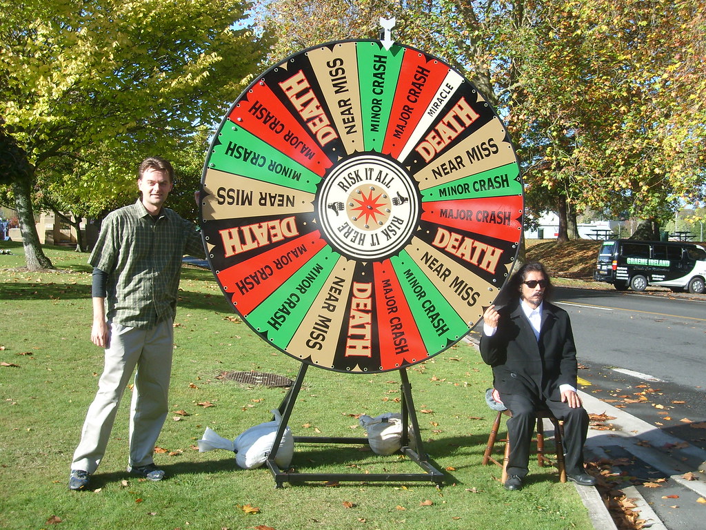 Wheel of Death I got to have a spin of the wheel o death. Floyd