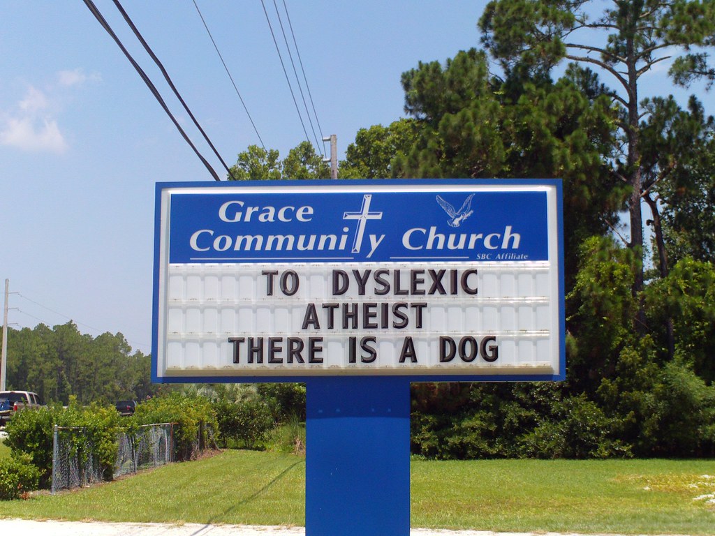 Church Sign I often see cute or funny sayings on church