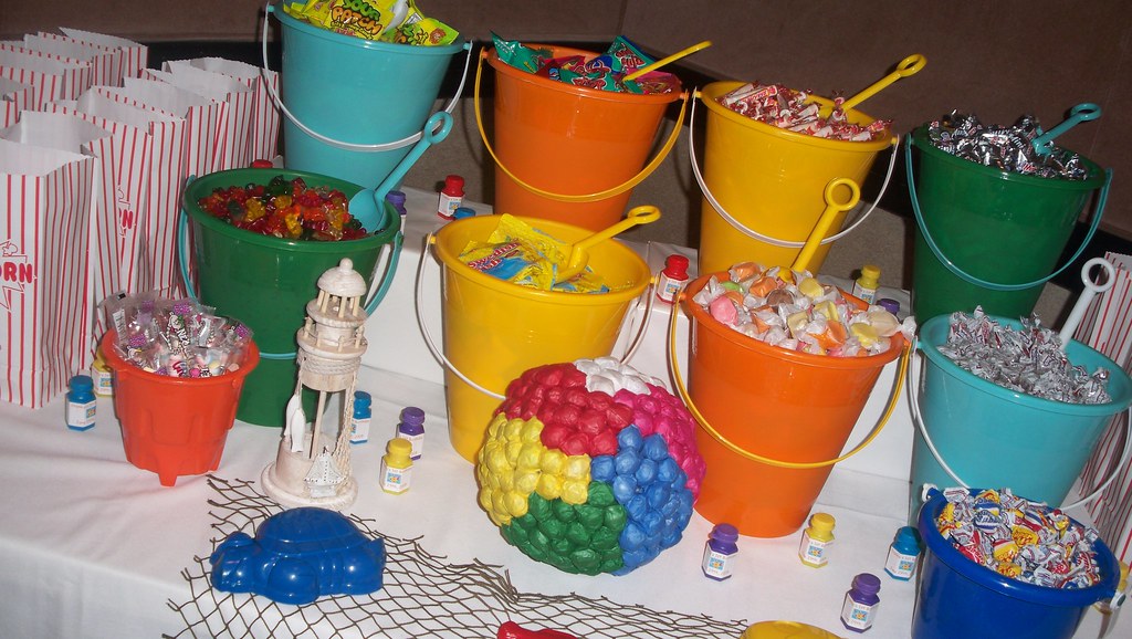 Beach Themed Candy Table beach themed candy table Flickr