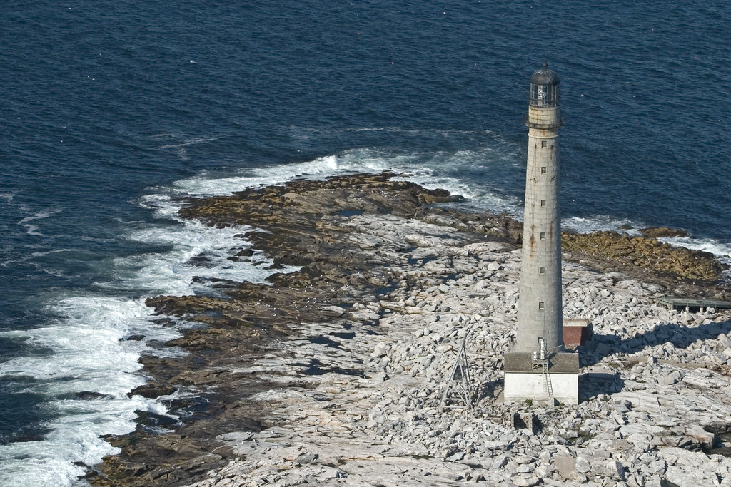 Boon Island Lighthouse, Maine Aerial view of Boon Island L… Flickr