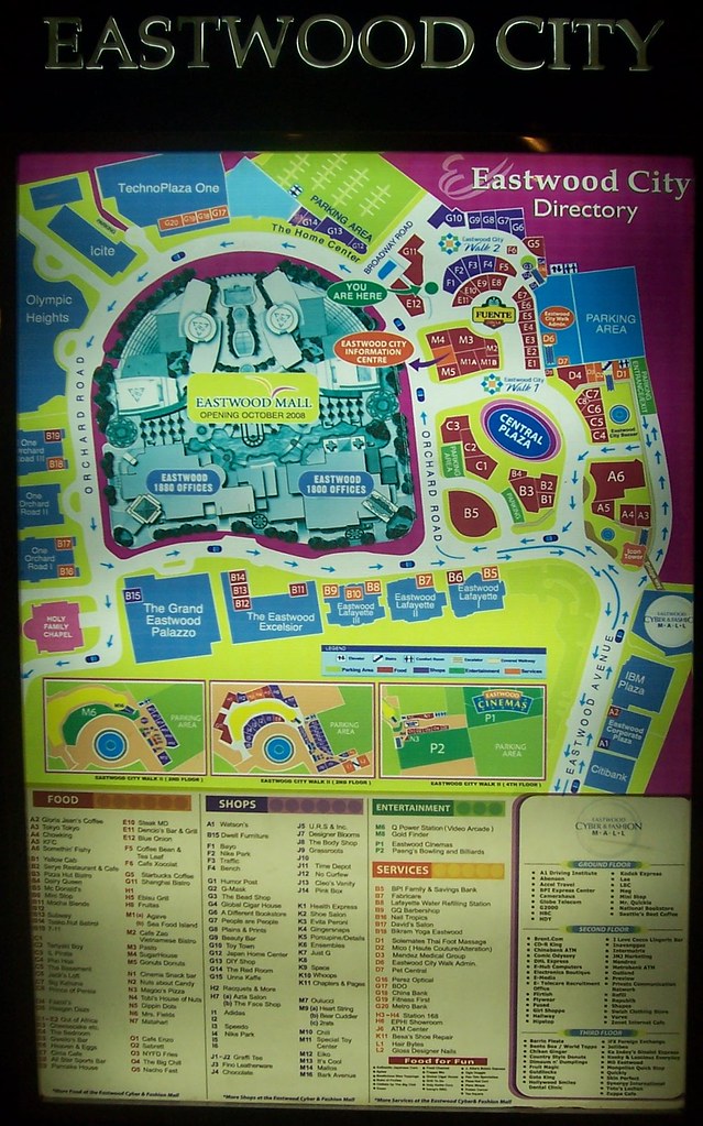 Eastwood City Plan One of the Eastwood City maps that are … Flickr
