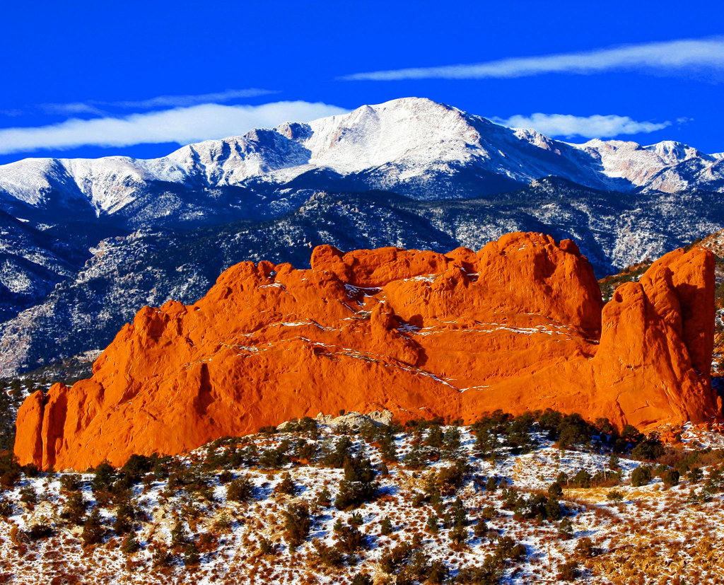 Sweet America, Pikes Peak Mounatin from Garden of the Gods