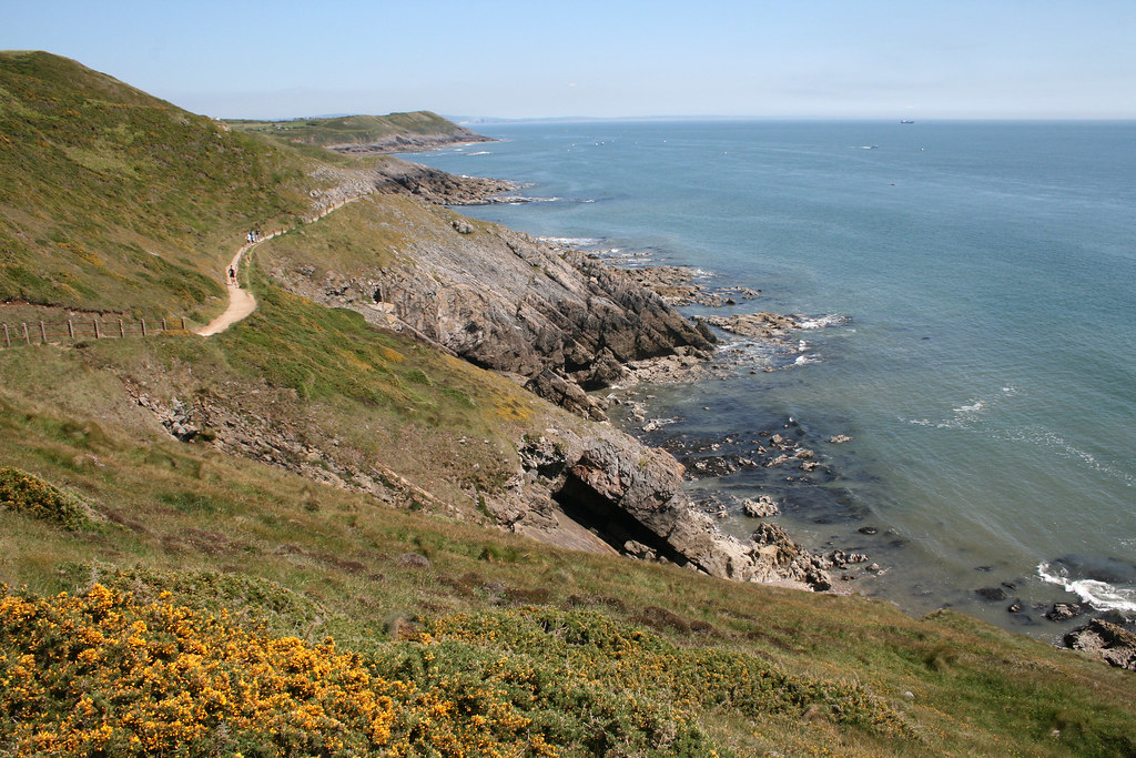Gower Peninsula coastal path, late Spring Visit Swansea Bay, Mumbles