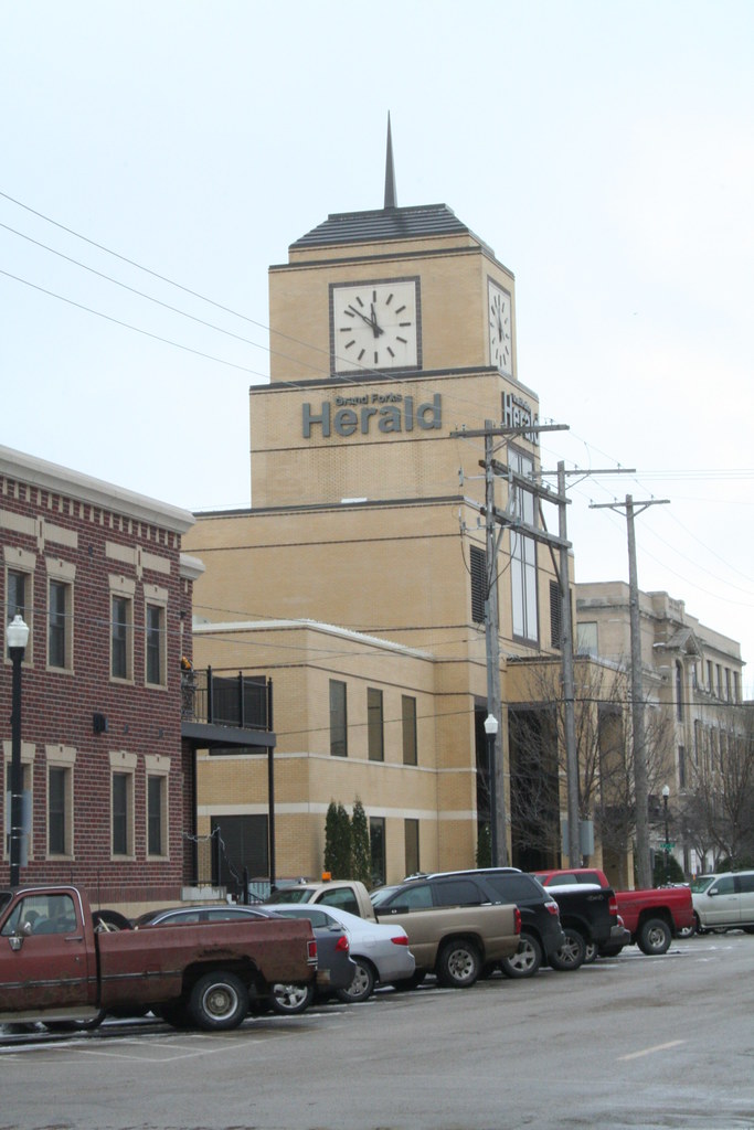 Grand Forks Herald I believe it is 54.6 feet from the side… Flickr