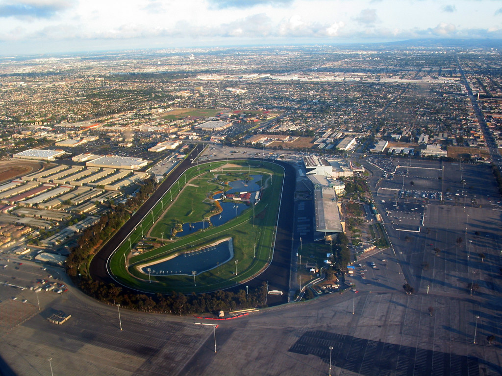 Hollywood Park Race Track & Casino Image taken while landi… Flickr
