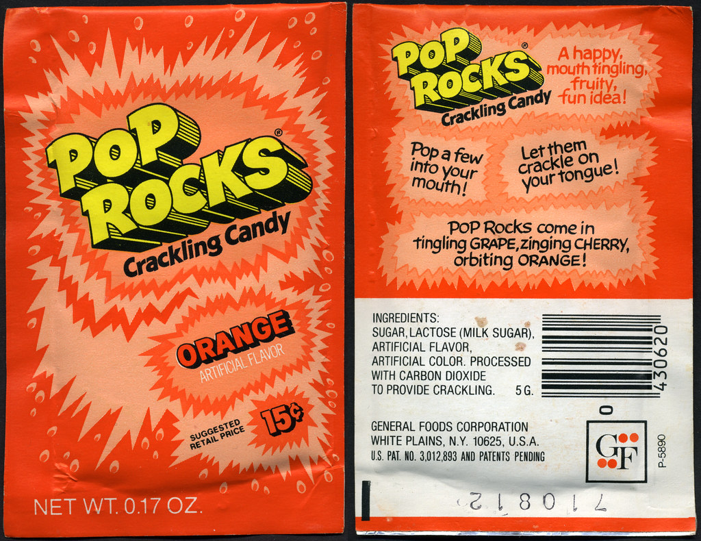 Pop Rocks Orange Flavor 15cent pack General Foods 1… Flickr