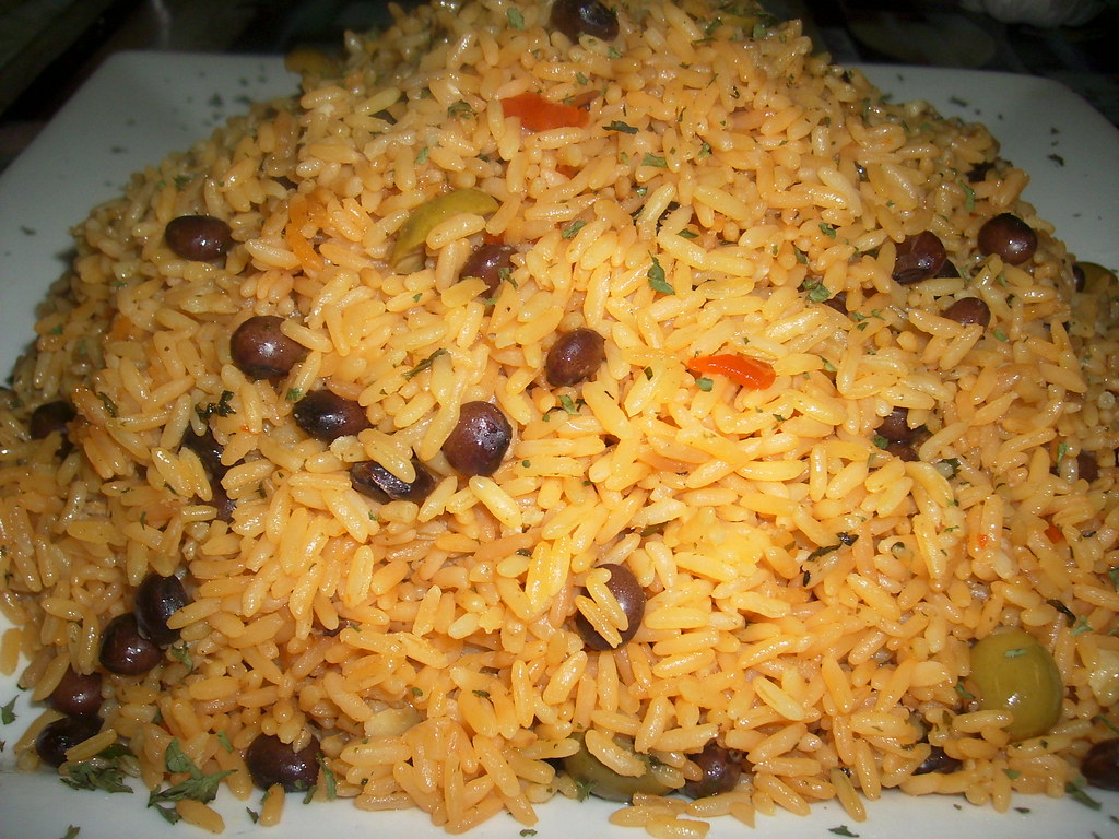 caribbean rice sw) yellow rice with pigeon peas and olive… Flickr