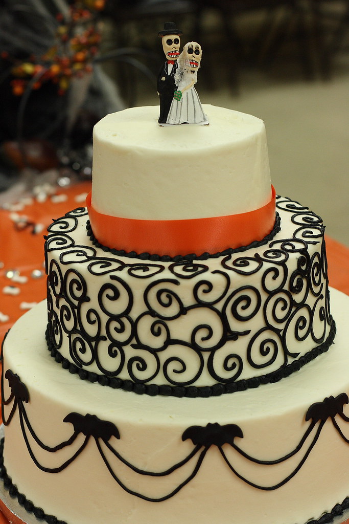 Halloween wedding cake title explains it all Flickr