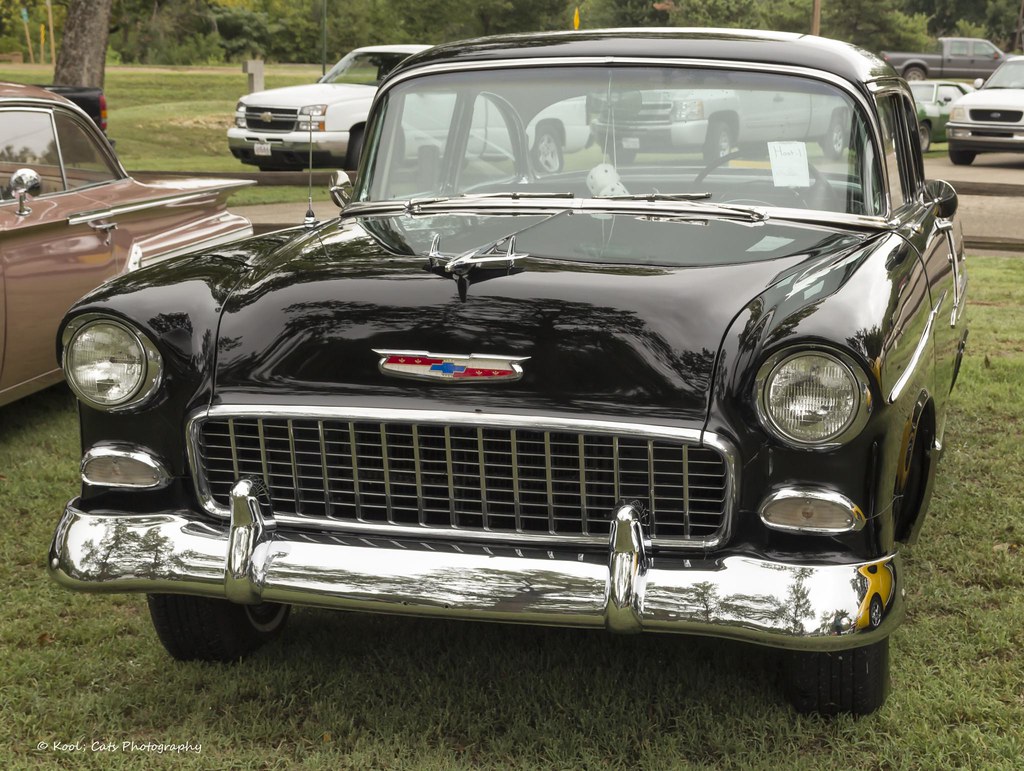 Black 55 Guthrie Car Show in Oklahoma. Kool Cats Photography over