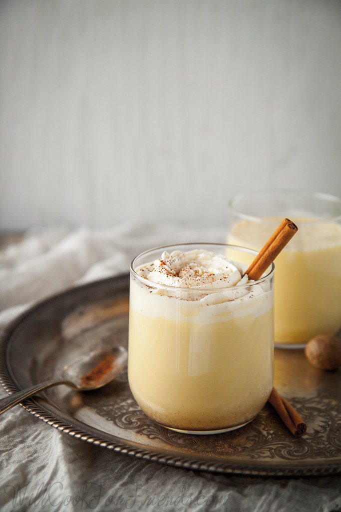 Homemade Eggnog (no raw eggs, and can be made with or with… Flickr