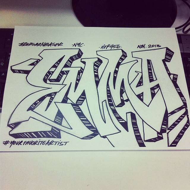 emma graffiti outline sketch yourfavoriteartist rahs… Flickr