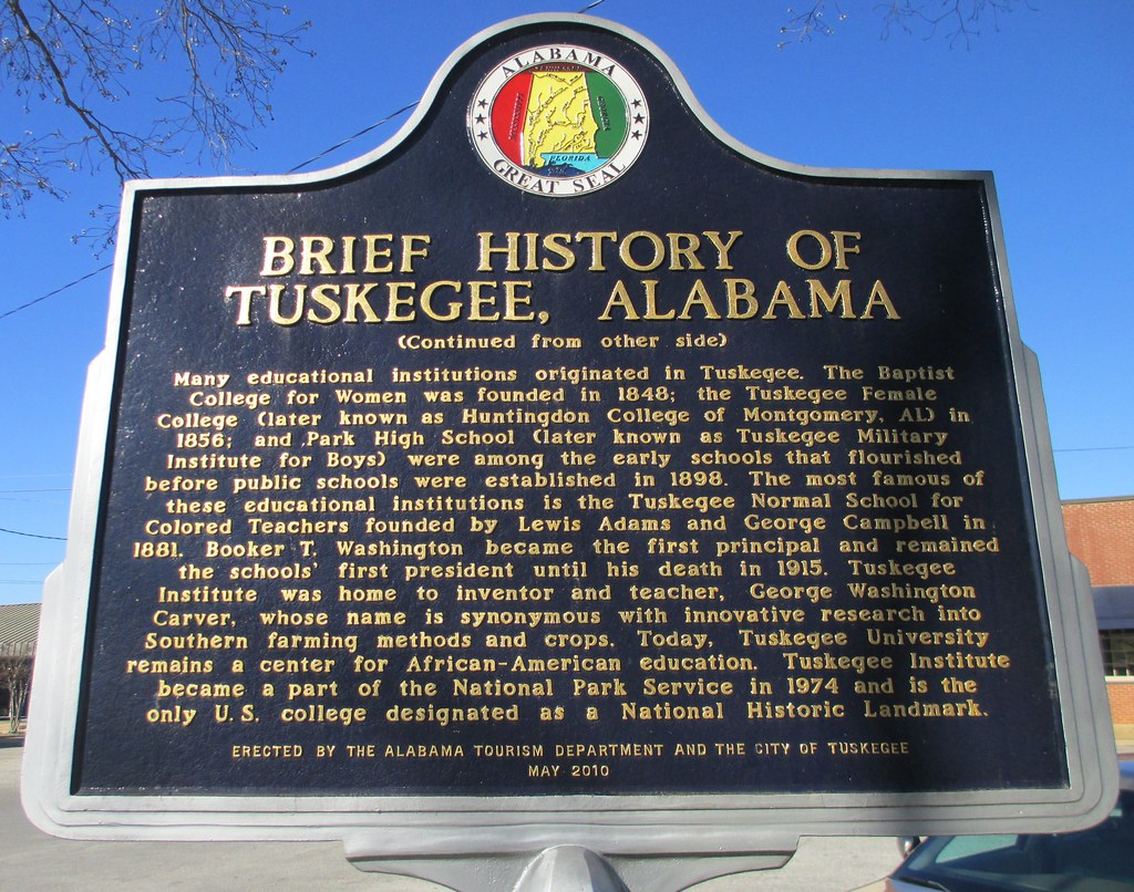 Brief History of Tuskegee Marker (Tuskegee, Alabama) Flickr