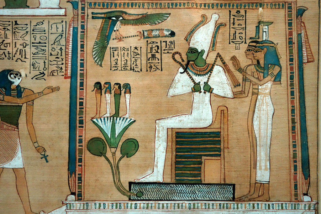 Hunefer's Book of the Dead, detail with Horus and pavilion… Flickr