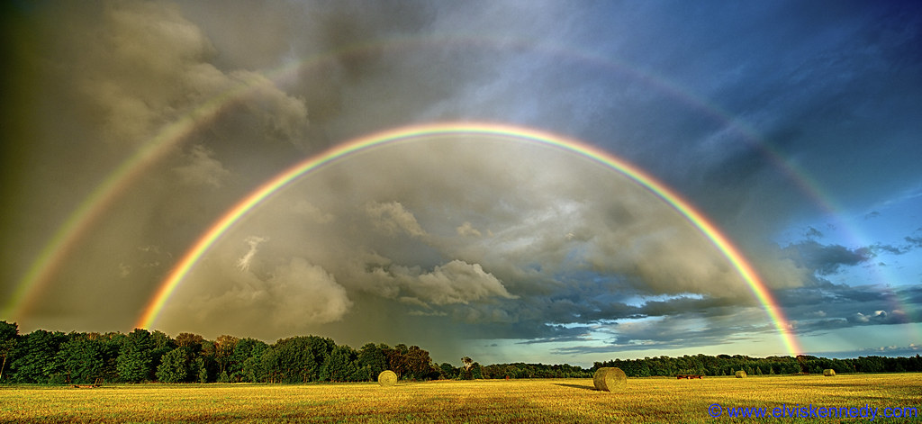 Double Rainbow in Door County Elvis was meandering the bac… Flickr