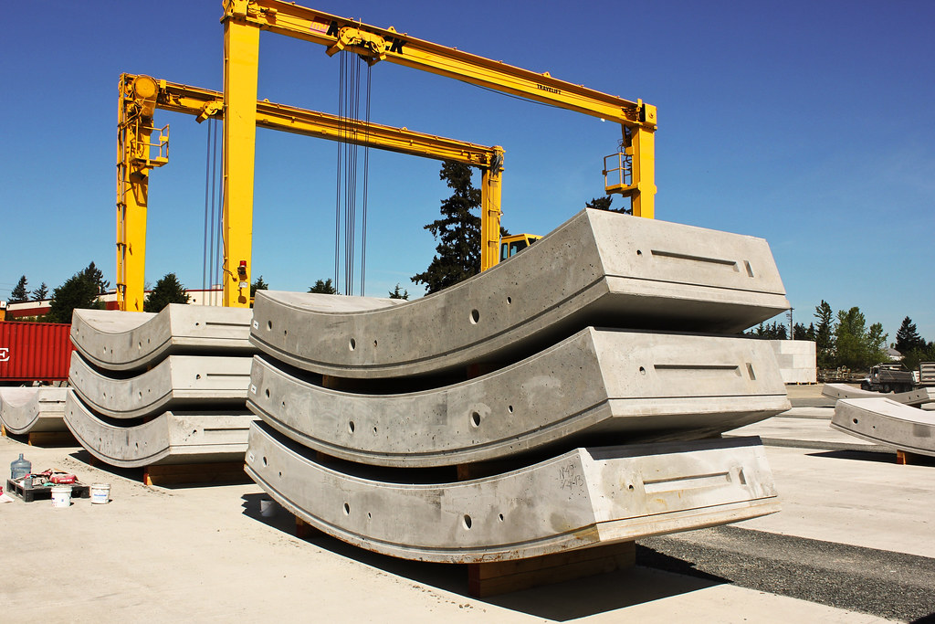 SR 99 tunnel walls under construction in Pierce County Flickr