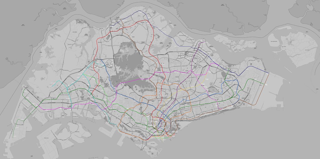 2050 rail map1 Speculative map of Singapore's future MRT … Flickr