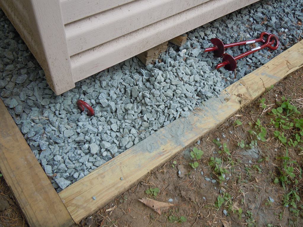 Helical anchors for shed In order to comply with Annapolis… Flickr