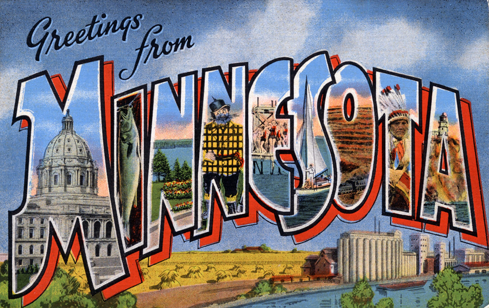 Greetings from Minnesota Large Letter Postcard Productio… Flickr