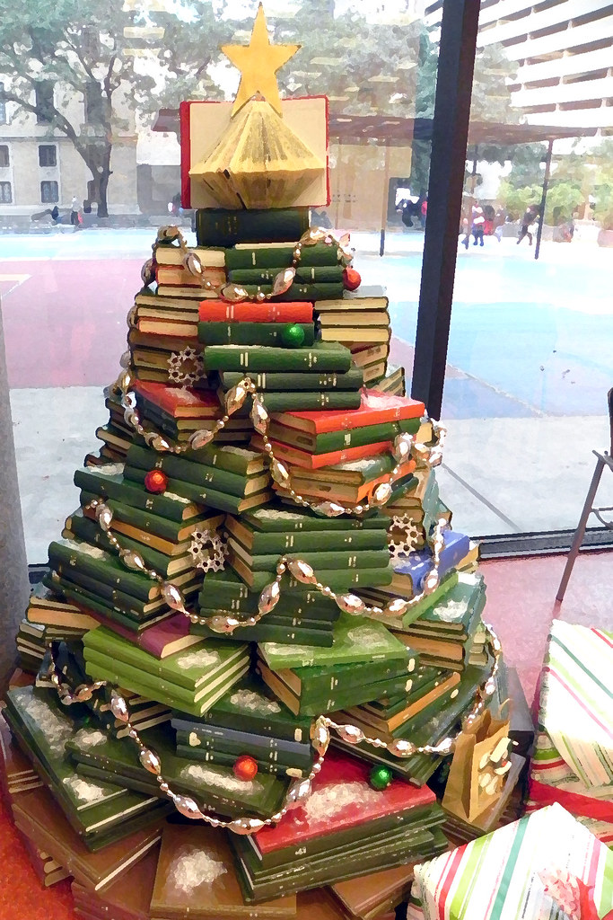 Book tree A novel idea on creating your tree. Happy Holida… Flickr