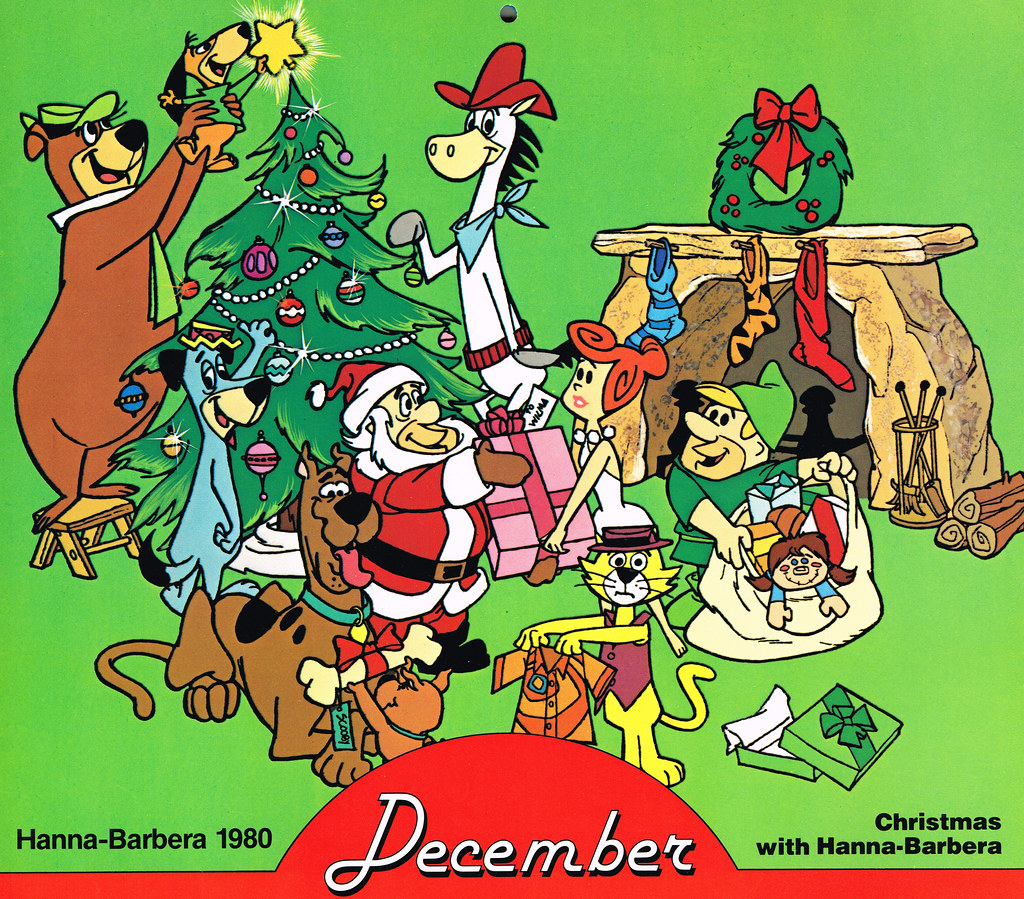 HannaBarbera Calendar, 1980 Flintstones Christmas Flickr