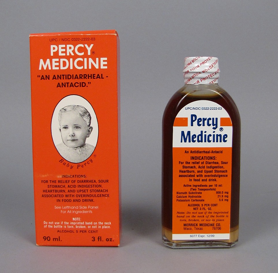 Percy Medicine, 19961999 ”For the relief of diarrhea, sou… Flickr