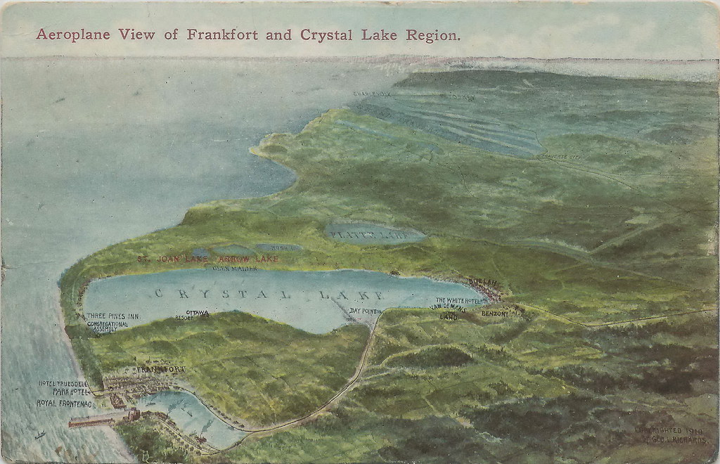 NW Frankfort Beulah MI 1916 Michigan Hand Illustrated AERO… Flickr