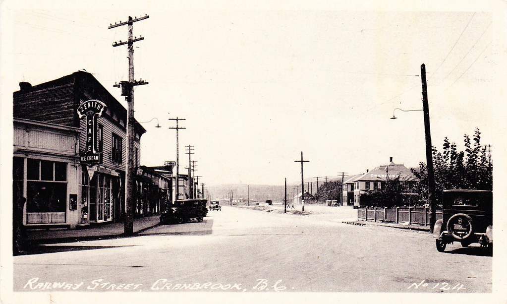 Postcard Cranbrook, BC, c.1930 "Railway Street, Cranbrook… Flickr