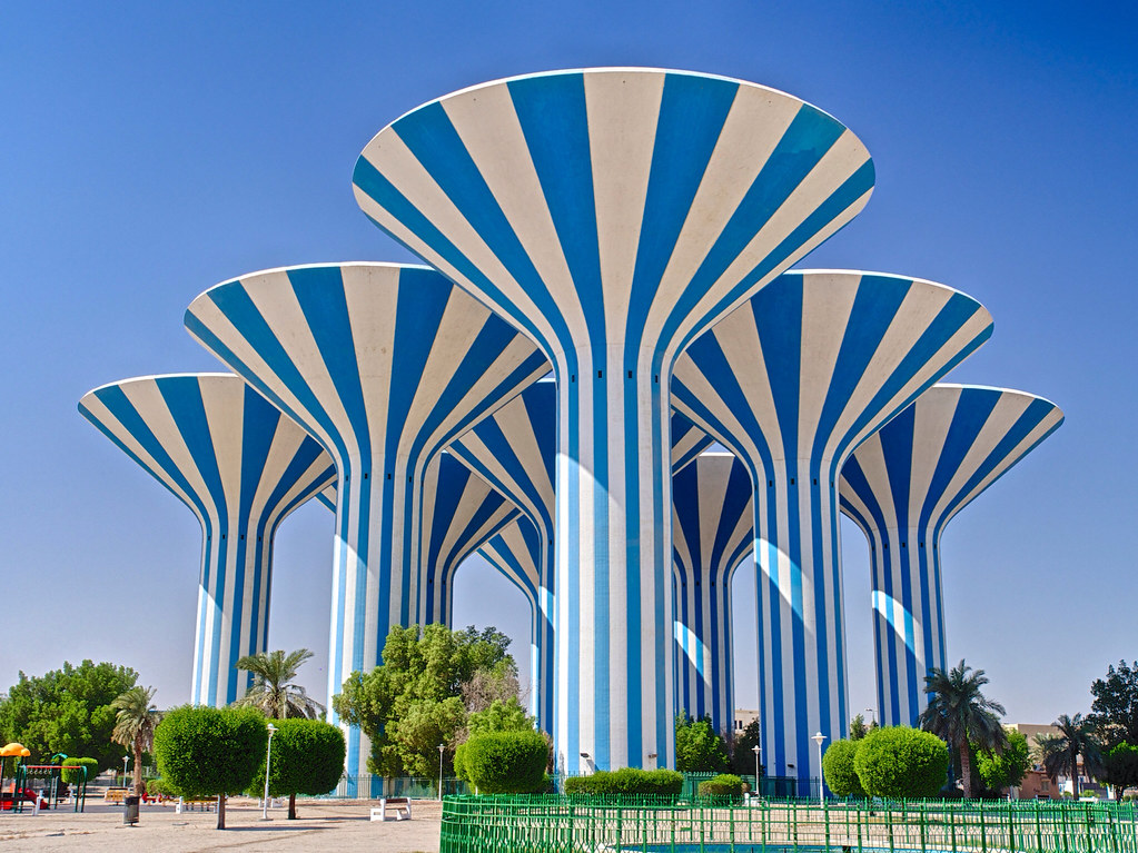 Kuwait water towers ashmieke Flickr