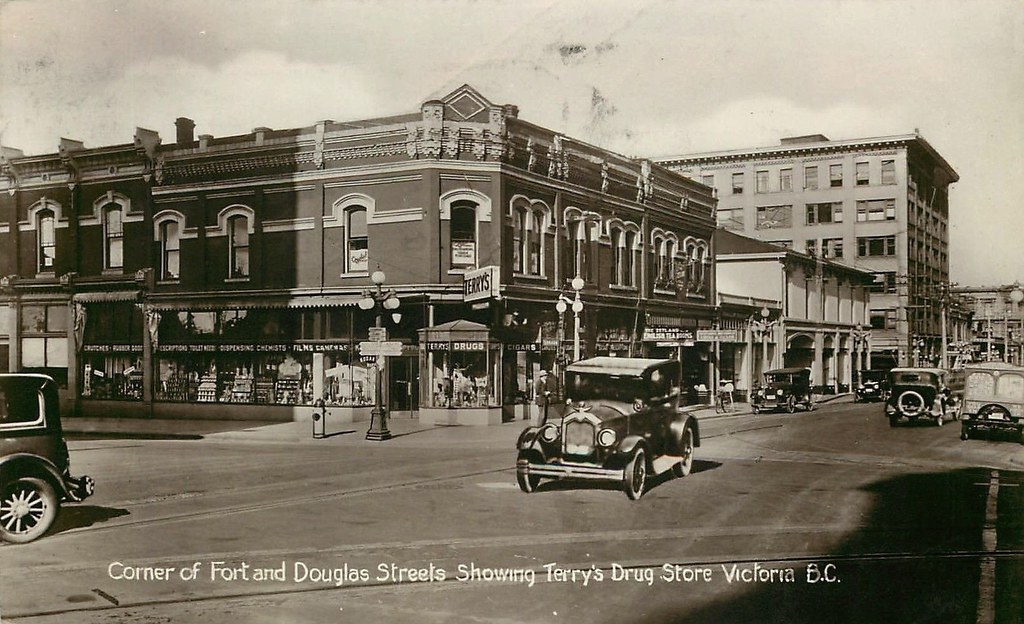 Postcard Terry's Drug Store, Victoria, BC, c. Early1930s… Flickr
