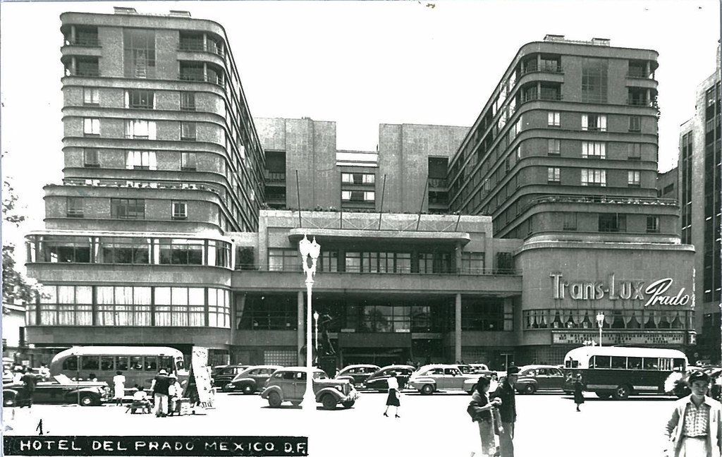 Hotel del Prado, Mexico CIty Old postcard showing Hotel de… Flickr