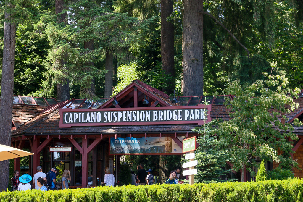 Capilano Suspension Bridge entrance The entrance to the Ca… Flickr