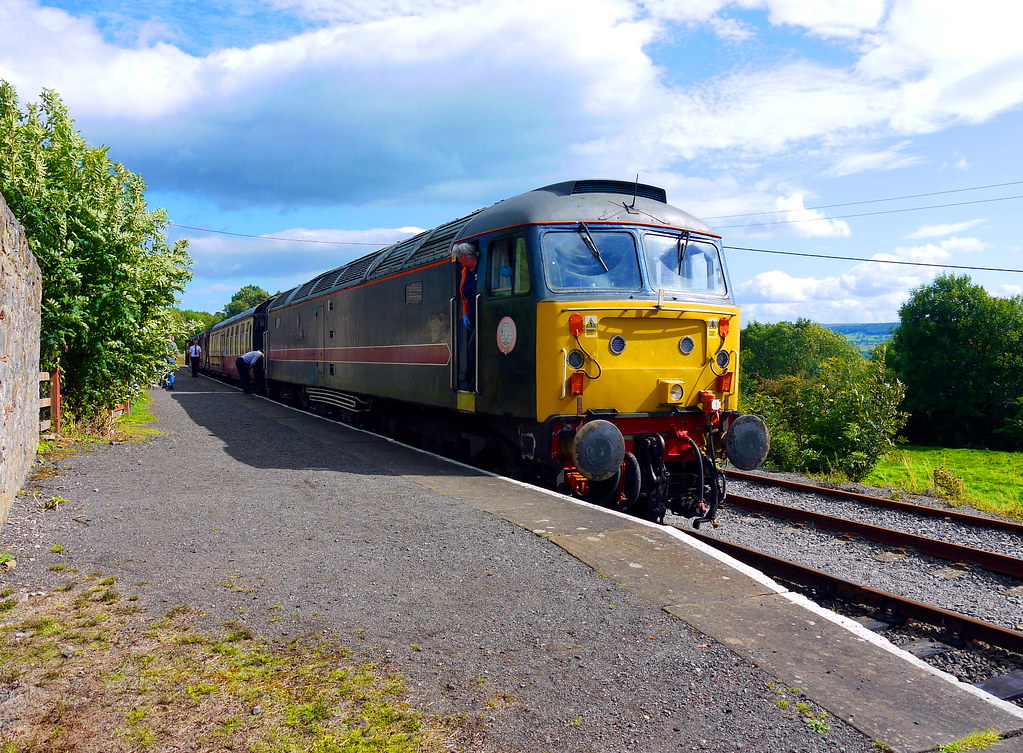 Wensleydale Railway 47715 "Poseidon" at Redmire working a … Flickr