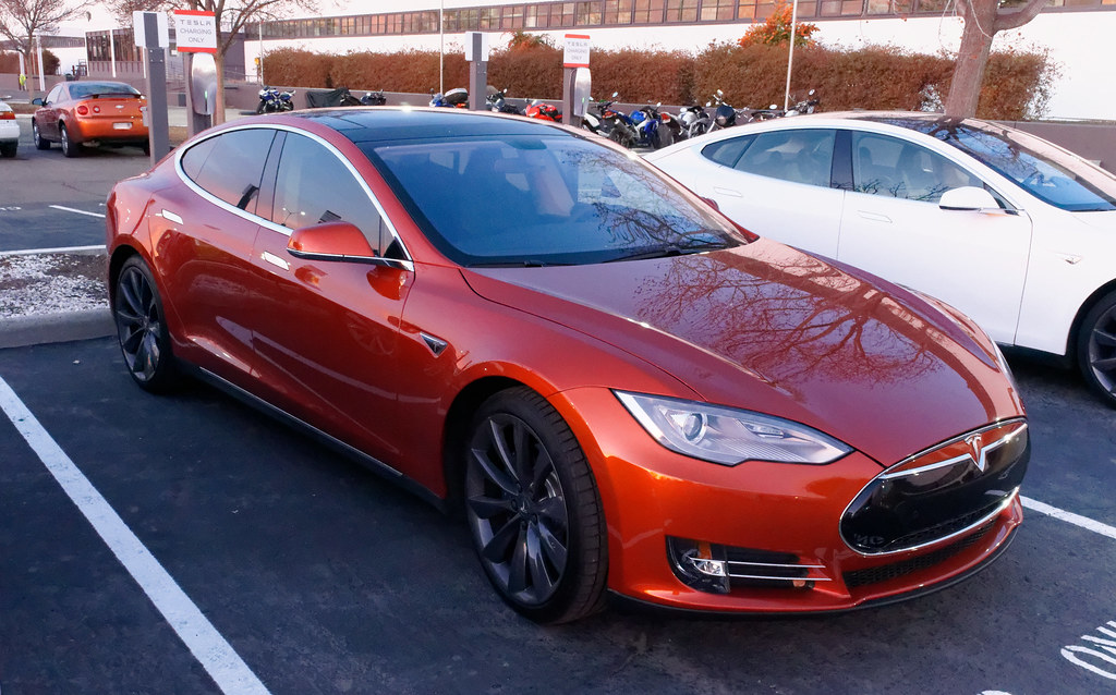 Model S in Matte Orange r/teslamotors