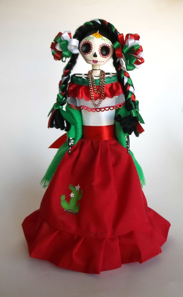 Noche Mexicana. Paper Mache Catrina Paper mache catrina. America